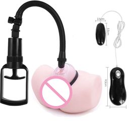 Pussy Pump for Vagina Clitoris Sucker Women Vibrating Clit Vibrator Remote Nipple Enlarge Vacuum Cover women sexy Toys