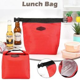 Storage Bags Portable Thermal Insulated Lunch Bag Cooler Lunchbox Lady Carry Picnic Food Tote Insulation Package