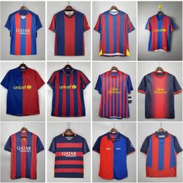 Barcelona Retro Soccer jerseys barca 96 97 07 08 09 10 11 XAVI RONALDINHO RONALDO RIVALDO PEDRI STOICHKOV INIESTA 100th maillot de foot 12 13 14 15 16 football shirt