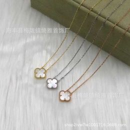 Designer VAN Four Leaf Grass Necklace Single Flower Ten Ring Ear Stud Bracelet Style Complete