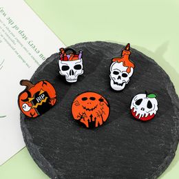 halloween night christmas ghost enamel pins Cute Anime Movies Games Hard Enamel Pins Collect Cartoon Brooch Backpack Hat Bag Collar Lapel Badges