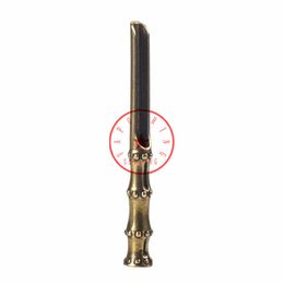 New Style Brass Smoking Dry Herb Tobacco Spice Miller Handpipes Spoon Shovel Portable Innovative Bamboo Joints Pressure Stick Rod Pipes Cigarette Holder DHL