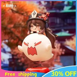 Action Toy Figures Genshin Impact Hu Tao Game Figures Car Ornaments Cute Beautiful Girl Statue Peripheral Collection Decoration Gift Toys Game Y240415