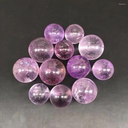 Decorative Figurines Amethyst Quartz Crystals Sphere Natural Stones And Minerals Gemstones Ball Reiki Feng Shui Crafts