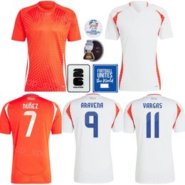 24-25 Soccer Chile 7 Marcelino Nunez Jersey Copa America 9 Victor Davila 19 Marcos Bolados Dario Osorio 5 Paulo Diaz Eduardo Vargas National Team Football Shirt Kits