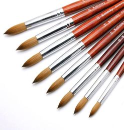 2pcs 3pcs Acrylic Nail Brush Set Nail Art Mink Brushes Wood Handle Gel Builder Manicure Drawing Tools Size 8241146962