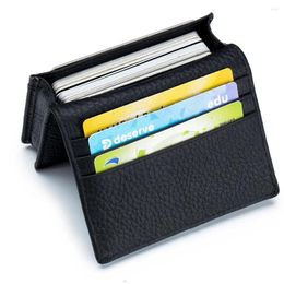 Wallets Multifunction Bank ID Bag For Lady Holder Multi-Card Wallet Case Card Women Men Solid Color