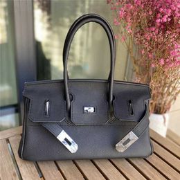 Head Togo Layer Cowhide Bag Premium Feel Handbag Womens Genuine Leather Underarm Shoulder