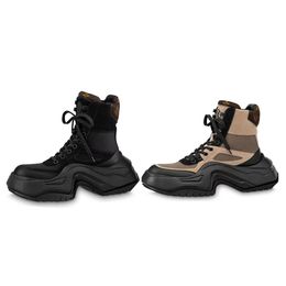 Klassische Boden Frauen Schuhe bequeme schwarze Khaki Männer Chaussure Büro Outdoor Nicht-Schlupf mit Schachtel Luxusdesigner Scarpe Wave Sole Plattform Scarpe