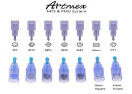 MTS Needle Cartridge for Artmex V9 V8 V6 V3 semi permanent makeup machine Derma pen Microneedle M9 M12 M24 M36 M42 Nano Needles7097580
