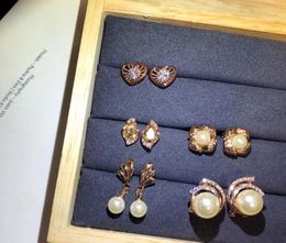 10Pairslot Mix Style Fashion Stud Earrings Nail For Gift Craft Jewellery Earring WA029178525
