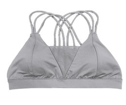 SAGACE Women039s Sports Bras Solid Colour Rimless Sports Bra Cross Vest Yoga Underwear Top Sport Tops Jogging Gym Women yoga1790492