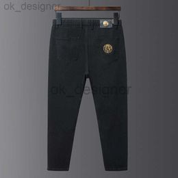 Designer di jeans da uomo Little Fat Cow Nuovo uomo elastico autunno elastico jeans gambe grasso uomo sciolto e versatili pantaloni elastici tendenza della vita elastica