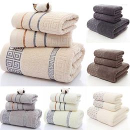 Towel 3 Pcs/set Cotton Absorbent Face Hand Bath Sets Thick Bathroom Towels Adults Kids Set Dot Dedsign