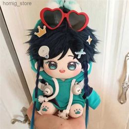 Plush Dolls Cotton Dolls Series 8 Inch 20cm Genshin Impact Barbatos Plushies Cute Soft Anime Plush Doll 20cm With Clothing Gifts Kawaii Toys Y240415