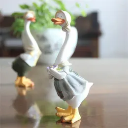 Garden Decorations Creative Simulation Gift Ornaments Craft Gifts Home Duck Personality Resin Crafts Synthetic Desktop