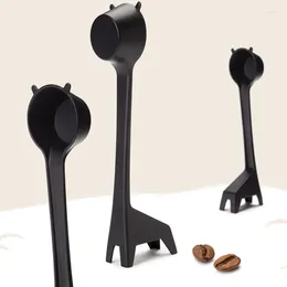 Coffee Scoops Creative Cartoon Spoon Ice Cream Dessert Giraffe Shape Tea Measuring Kitchen Accessories 4pc/lot