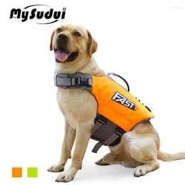 Dog Apparel Mysudui Summer Life Jacket Breathable Golden Swimming Clothing Strong Wear-resistant Safe Swimsuit For Large Dogs