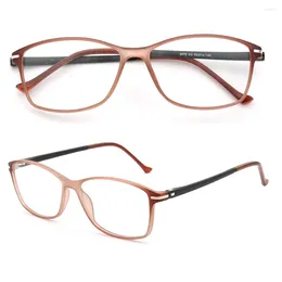 Sunglasses Frames Classic Women Square Eyeglasses Optical Men Glasses Transparent Spectacles Light TR Fashion Eyewear Green Brown