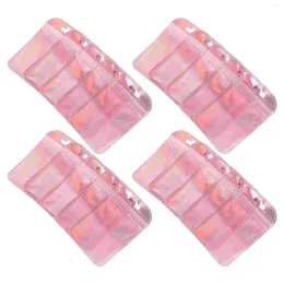 Gift Wrap 100 Pcs Jewelry Packaging Bag Translucent Small Reusable Bags Earrings Mini Pvc