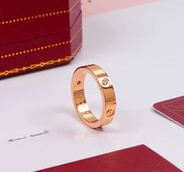 love screw ring mens rings classic luxury designer jewelry high quality women Titanium steel Alloy GoldPlated Gold Silver Rose Ne9624443