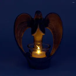 Candle Holders Stable Base Smooth Surface Decorative Angel Candleholder Tealight Ornament Holder For Church