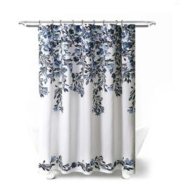 Shower Curtains No Punching Bathroom Curtain Waterproof Quick Dry Fabric Print For Individual Daily Bath Use