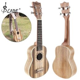 Cables 21 Inch Soprano Beginners Ukulele Zebra Wood 15 Fret Four Strings Hawaii Guitar Ukelele Musical Stringed Instrument