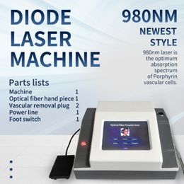 Laser Machine 980 Diode Laser Spider Vein Removal Machine 980Nm Vascular Beauty Equipment Ce Dhl