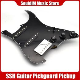 Cables SSH Loaded Prewired Pickguard Pickup Magnets Humbucker Pickups Plate Set for ST Electric Guitar Replacement Accessories