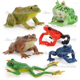 Decorative Figurines Simulated Frog Toy Little Tadpole Animal Model Bullfrog Field Chicken Tree Toad Children's Science And Education Prop