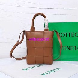 Leather Shoulder Bags BottegVeneta Designer Bags Cassette Mini Tote Score Vertical Edition High Beauty Small Square Package Candy Colour have logo HB1XIJ