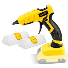 Gun Cordless Hot Glue Gun for 18v 20v Max Battery Full Size with 30 Glue Sticks for Arts and Crafts and Diy (no Battery)