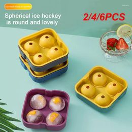 Baking Moulds 2/4/6PCS Ice Ball Maker Large Sphere Mold Silicone Trays For Whisky Round Black Mould Bar Accessories