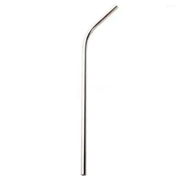 Drinking Straws 1pc Stainless Steel Reusable Milk Tea Metal Straw Titanium-Plated Coloured Bent Straight Bar Accessories