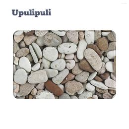 Carpets Natural Stones Mat Soft Rug Anti-Slip Welcome Mats For Floor Bathroom Washable Bathtub Shower Decoration