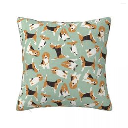 Pillow Beagle Scatter Mint Throw Custom Po Child S