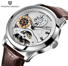 2018 New Fashion PAGANI Leather Tourbillon Watch Luxury Brand Automatic Men Watch Men Mechanical Steel Watches Relogio Masculino9634363