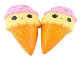 Slow Rising Squishy Double Ice Cream Cartoon Relieves Stress Squeeze Toy Double-headed Bread Squishy Kid Toys1818031