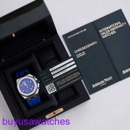 AP Wrist Watch Montre Blue Elf Royal Oak Offshore 26470ST Mens Watch Precision Steel Blue Face Automatic Machinery Swiss Famous Luxury Sports Watch