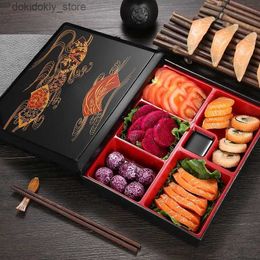 Bento Boxes Bento Box Japanese Style Lunch Boxes Rice Sushi Caterin Portable Food Storae Container for Home Picnic Kitchen dents ift L49