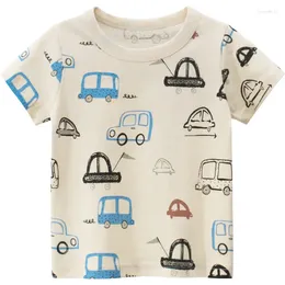 Clothing Sets Summer Toddler Boys Tshirts Fashion Printing Pure Cotton T-shirt Baby Kids Tops 2-8 Yrs Infant Children T-shirts