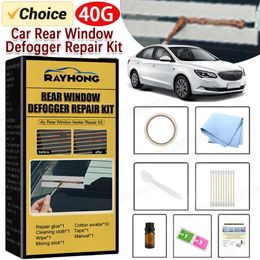 Car Wash Solutions Rear Window Defogger Repair Kit DIY Quick Scratched Broken Defroster Heater Grid Lines Professional Care Accessories