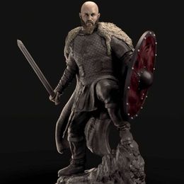 Anime Manga Viking Legend Resin Figure 85mm Total Height Miniatures Gk Diy Assembled Model Kit Unassembled Ama Unpainted Statuette Toys