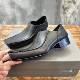 24 New Fashion Men Romeo Mule Paris designer Shoes luxury Leather Women Patent leather Dress shoes Size 35-44