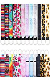 24Pieces Chapstick Keychain Holders Set with Wristlet Lanyards Lipstick Holder Sleeve Pouch Lip Balm Holder for Chapstick8329025