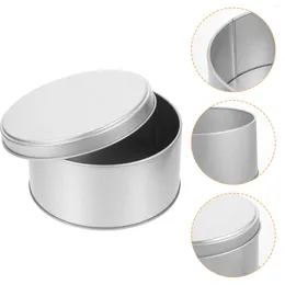 Storage Bottles 2 Pcs Decorate Tinplate Box Travel Container Food Candles Tins Large Cookie