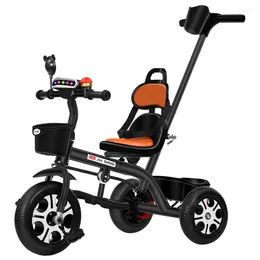 Decorative Figurines Children's Tricycle Bicycle 1-3-2-6 Years Old Large Lightweight Baby And Infant Trolley Stroller