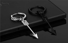 Hoop Huggie Fashion Punk Black Arrow Stainless Steel Drop Earrings For Women Men Gothic Street Hip Hop Ear Jewellery Statement2139726