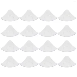 Disposable Dinnerware 24 Pcs Triangle Dishes Party Dessert Plates Plastic Ice Cream Clear Dinner Buffet Appetiser Serving Reusable